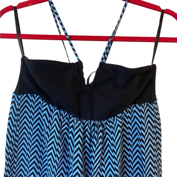 Volcom Blue Striped Halter Dress Medium - Picture 10 of 15